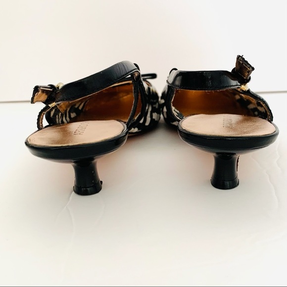 Arturo Chiang Woven Sling Back Shoes Sz 8.5 GUC - Picture 3 of 10